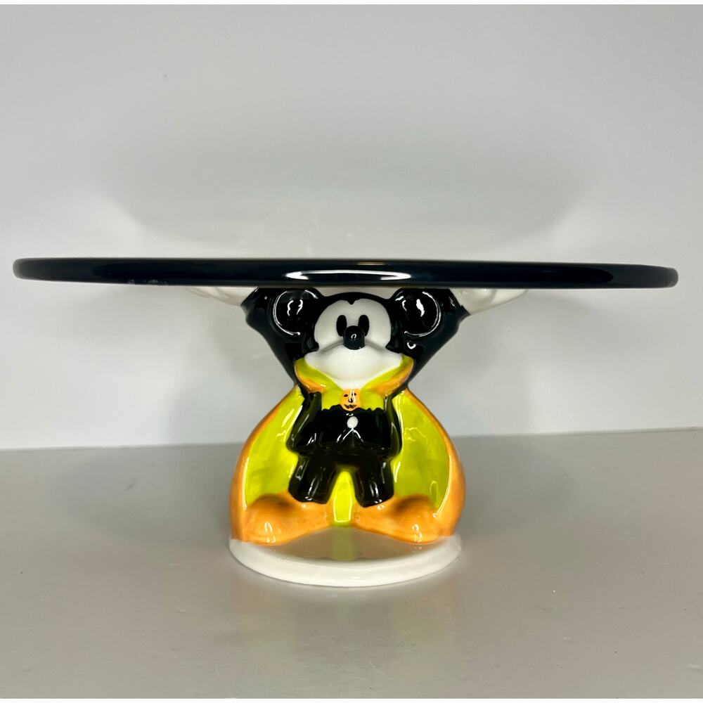 NWT Disney Vampire Mickey Halloween 10” Cake Plate (Zrike Brands)